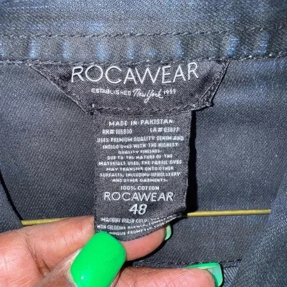 Men’s Vintage RocaWear Denim Blue Jean Jacket Size 48 - Picture 9 of 9